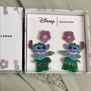 BaubleBar Disney Stitch Earrings - Hula Dancer. New in box